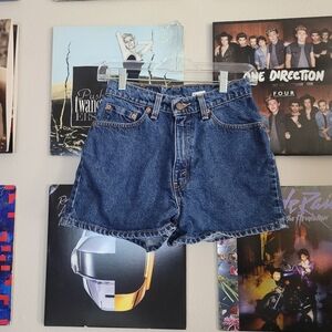 Levi's Blue Jean Shorts High-Waisted